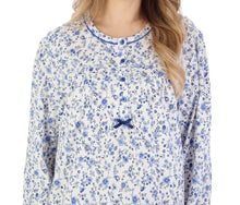 Load image into Gallery viewer, Slenderella Ditsy Floral Jersey Long Sleeve Nightie (3 Colours)