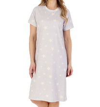 Load image into Gallery viewer, Slenderella Star Print Jersey Short Sleeve Nightie (2 Colours)