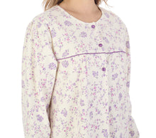 Load image into Gallery viewer, Slenderella Floral Flannel Cotton Long Sleeve Nightdress (3 Colours)