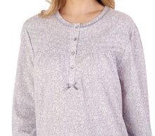 Load image into Gallery viewer, Slenderella Long Sleeve Ditsy Floral Nightie with Pintuck Detail (3 Colours)