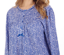 Load image into Gallery viewer, Slenderella Long Sleeve Ditsy Floral Nightie with Pintuck Detail (3 Colours)