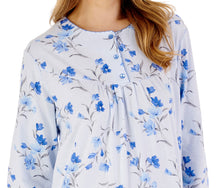 Load image into Gallery viewer, Slenderella Ladies Floral Long Sleeve Picot Trim Nightdress (3 Colours)