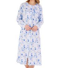 Load image into Gallery viewer, Slenderella Ladies Floral Long Sleeve Button Down Nightdress (3 Colours)