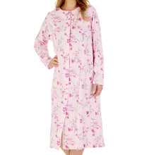 Load image into Gallery viewer, Slenderella Ladies Floral Long Sleeve Button Down Nightdress (3 Colours)