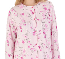 Load image into Gallery viewer, Slenderella Ladies Floral Long Sleeve Button Down Nightdress (3 Colours)