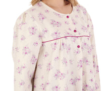 Load image into Gallery viewer, Slenderella Floral Long Sleeve Flannel Cotton Nightdress (3 Colours)