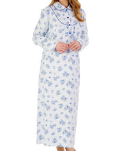 Load image into Gallery viewer, Slenderella Ladies Floral Flannel Ankle Length Nightdress (3 Colours)