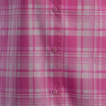 Load image into Gallery viewer, Slenderella Ladies Tartan Check Short Sleeved Nightshirt (Blue or Pink)