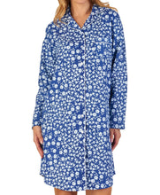 Load image into Gallery viewer, Slenderella Ladies Floral Brushed Cotton Nightshirt (3 Colours)