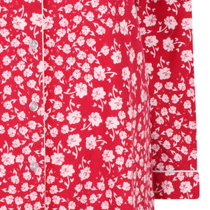 Slenderella Ladies Floral Brushed Cotton Nightshirt (3 Colours)