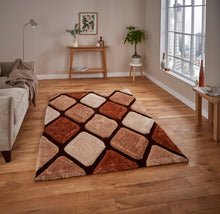 Load image into Gallery viewer, Noble House 3D Diamond Design Shaggy Rug (Various Colours)