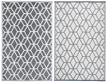 Load image into Gallery viewer, Geometric Print Outdoor Reversible Garden Rug (121cm x 180cm)