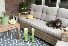 Load image into Gallery viewer, Geometric Print Outdoor Reversible Garden Rug (121cm x 180cm)
