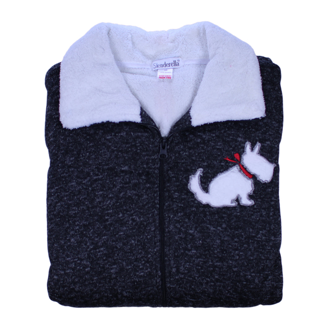 Slenderella Ladies All In One Scottie Dog Pyjamas (2 Colours)