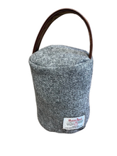 Load image into Gallery viewer, Harris Tweed 100% Pure New Wool Doorstop Cover with Leather Handle