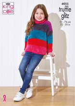 Load image into Gallery viewer, King Cole Kids Knitting Pattern for Girls Sweater &amp; Accessories (6055)