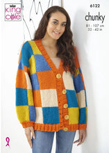 Load image into Gallery viewer, King Cole 6122 Chunky Knitting Pattern Ladies Cardigans in 2 Styles