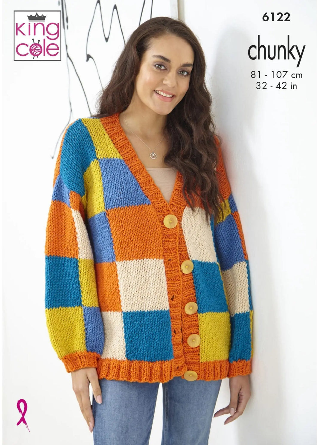 King Cole 6122 Chunky Knitting Pattern Ladies Cardigans in 2 Styles