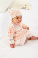 Load image into Gallery viewer, King Cole Knitting Pattern Cosy Aran Hat &amp; Cardigans 6178