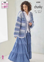 Load image into Gallery viewer, King Cole Knitting Pattern for Women’s Chunky Sweater &amp; Cardigan (6200)