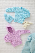 Load image into Gallery viewer, King Cole Double Knitting Pattern - Baby Jacket, Sweater Sleeping Bag &amp; Hat 6212