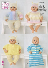 Load image into Gallery viewer, King Cole Double Knitting Pattern – Baby Dolls Clothes &amp; Accessories (6216)