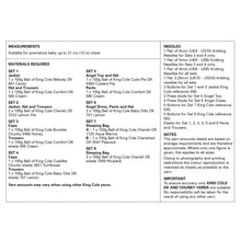 Load image into Gallery viewer, King Cole Double Knitting Pattern – Baby Dolls Clothes &amp; Accessories (6216)
