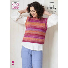 Load image into Gallery viewer, King Cole Knitting Pattern Womens Chunky Sweater &amp; Tunic (6245)