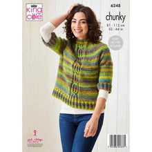 Load image into Gallery viewer, King Cole 6248 Knitting Pattern Womens Chunky Sweaters Knit in the Round