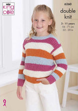 Load image into Gallery viewer, King Cole Knitting Pattern Kids Sweater &amp; Cardigan (6260)