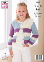 Load image into Gallery viewer, King Cole Knitting Pattern Kids Sweater &amp; Cardigan (6260)