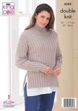 Load image into Gallery viewer, King Cole Knitting Pattern Womens Sweater &amp; Sleeveless Jacket 6262