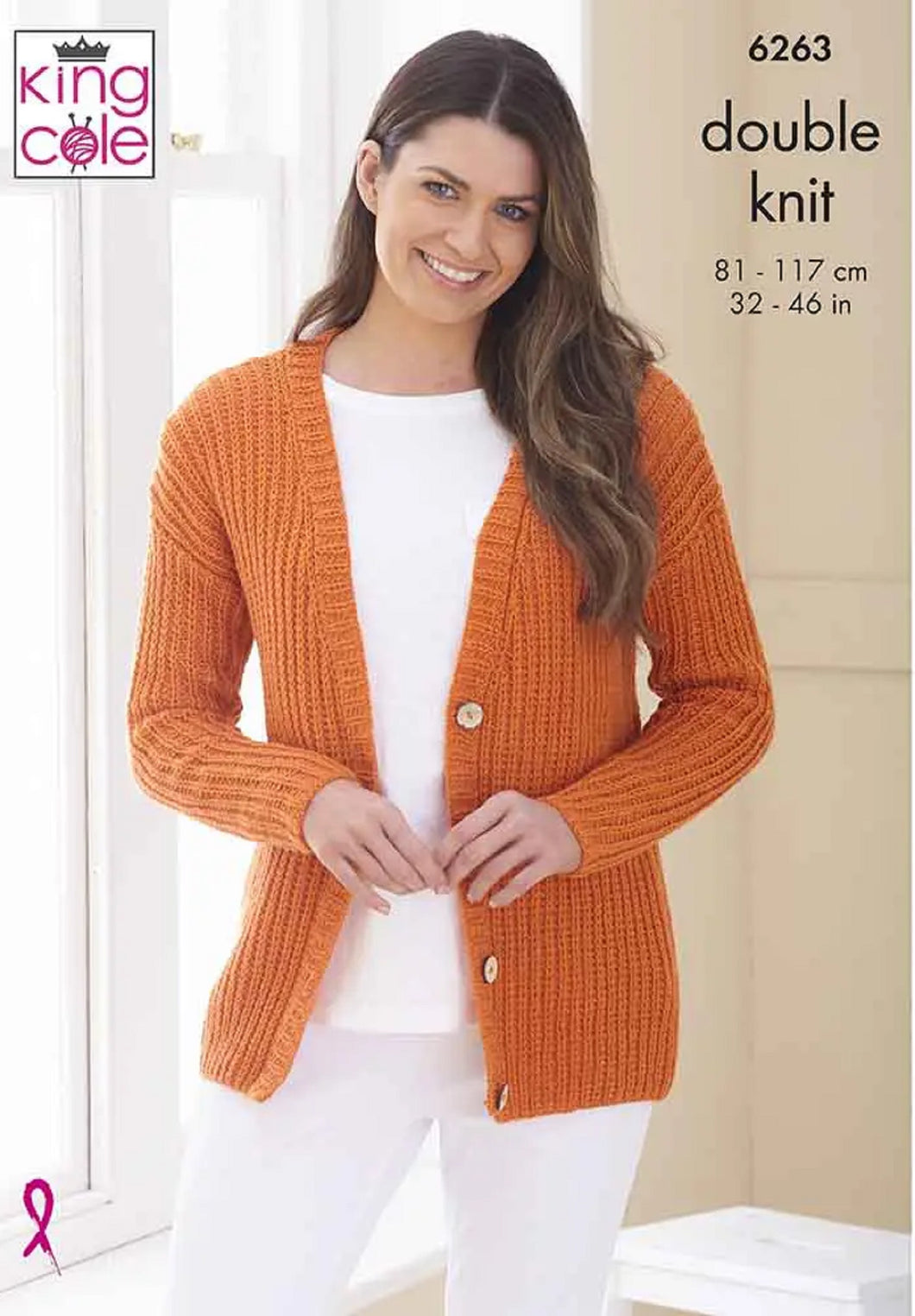 King Cole Ladies Dropped Shoulder & Raglan Sleeve DK Knitting Pattern 6263