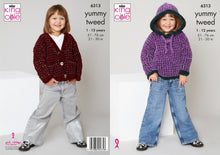 Load image into Gallery viewer, King Cole Knitting Pattern Girls Soft Cardigan &amp; Hoodie 6313
