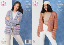 Load image into Gallery viewer, King Cole Ladies Knitting Pattern Double Knit Short &amp; Long Cardigans 6353