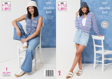 Load image into Gallery viewer, King Cole Ladies Knitting Pattern DK Cardigan &amp; Waistcoat 6355