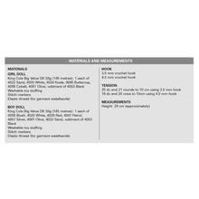 Load image into Gallery viewer, King Cole Crochet Dolls Double Knit Pattern (9190)