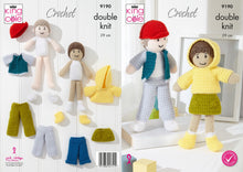 Load image into Gallery viewer, King Cole Crochet Dolls Double Knit Pattern (9190)