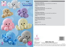 Load image into Gallery viewer, King Cole Crochet Pattern for Cute Octopus Toys in 2 Styles 9199