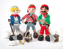 Load image into Gallery viewer, King Cole Pirate Pals Knitting Booklet Pirates &amp; Mermaids By Carol Connelly