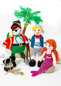 King Cole Pirate Pals Knitting Booklet Pirates & Mermaids By Carol Connelly