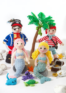 King Cole Pirate Pals Knitting Booklet Pirates & Mermaids By Carol Connelly
