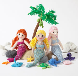 King Cole Pirate Pals Knitting Booklet Pirates & Mermaids By Carol Connelly