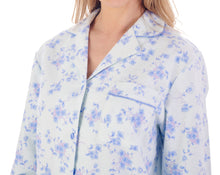 Load image into Gallery viewer, Slenderella Ladies Brushed Cotton Floral Tailored Pyjamas (3 Colours)