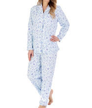 Load image into Gallery viewer, Slenderella Ladies Floral Brushed Cotton Tailored Pyjamas (3 Colours)