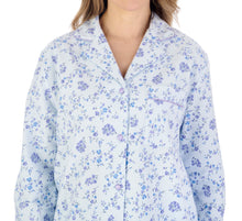 Load image into Gallery viewer, Slenderella Ladies Floral Brushed Cotton Tailored Pyjamas (3 Colours)