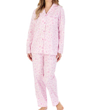 Load image into Gallery viewer, Slenderella Ladies Floral Brushed Cotton Tailored Pyjamas (3 Colours)