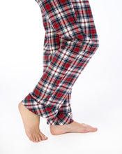 Load image into Gallery viewer, Slenderella Ladies Tailored Yarn Dyed Cotton Red Tartan Check Pyjamas