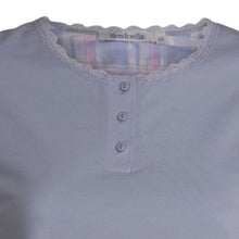 Load image into Gallery viewer, Slenderella Ladies Tartan Pyjamas - Jersey Top &amp; Checked Bottoms (Blue or Pink)