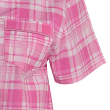 Load image into Gallery viewer, Slenderella Ladies Tartan Pyjamas - Button Top &amp; Trouser Bottoms (Blue or Pink)
